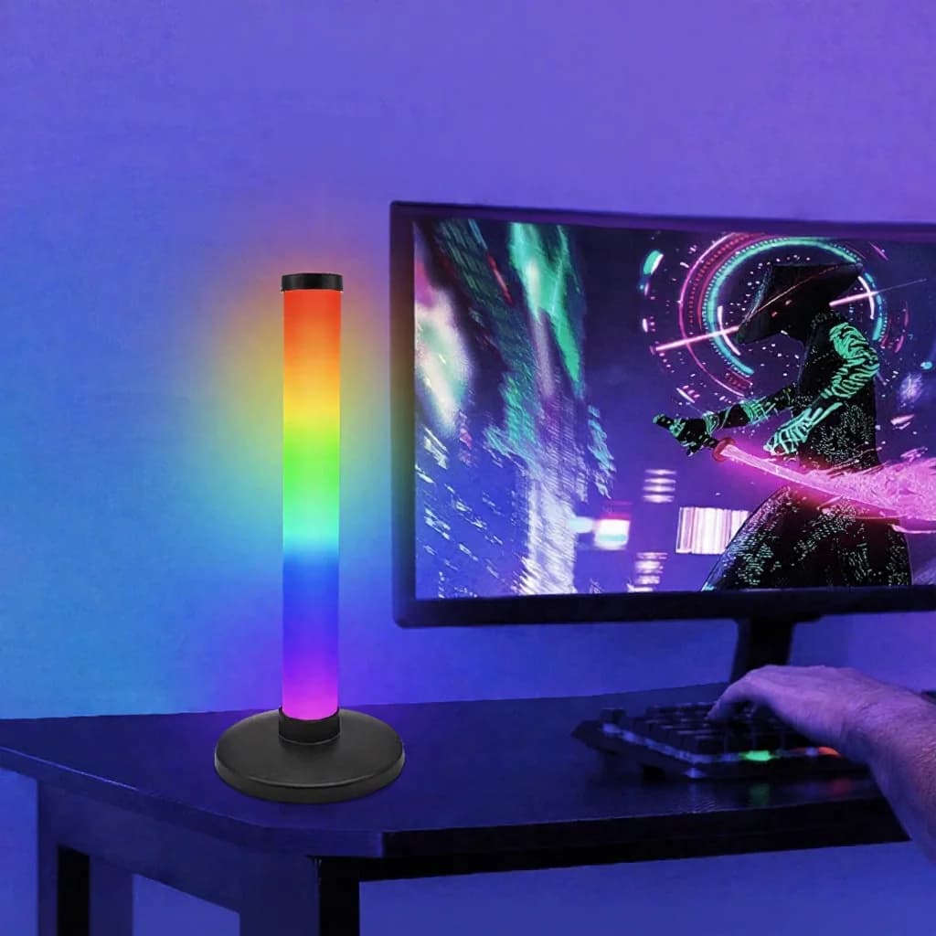ไฟสร้างบรรยากาศ RGB ตอบสนองเสียง สำหรับโต๊ะเกมมิ่ง