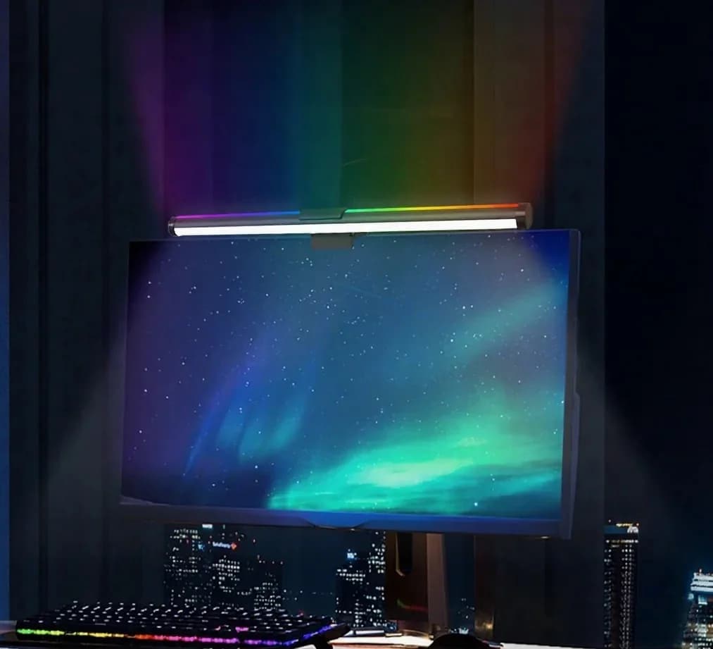 โคมไฟหน้าจอ LED บาร์ติดจอ ใช้พลังงาน USB สำหรับโต๊ะทำงาน