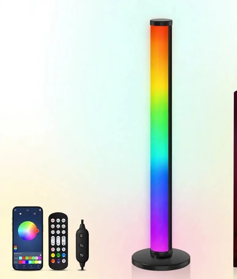 โคมไฟตั้งโต๊ะ RGB LED ตอบสนองต่อเสียง ควบคุมผ่านแอป
