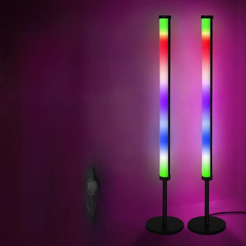 โคมไฟสร้างบรรยากาศ RGB LED สำหรับโต๊ะทำงาน ซิงค์เพลงและควบคุมผ่านแอป