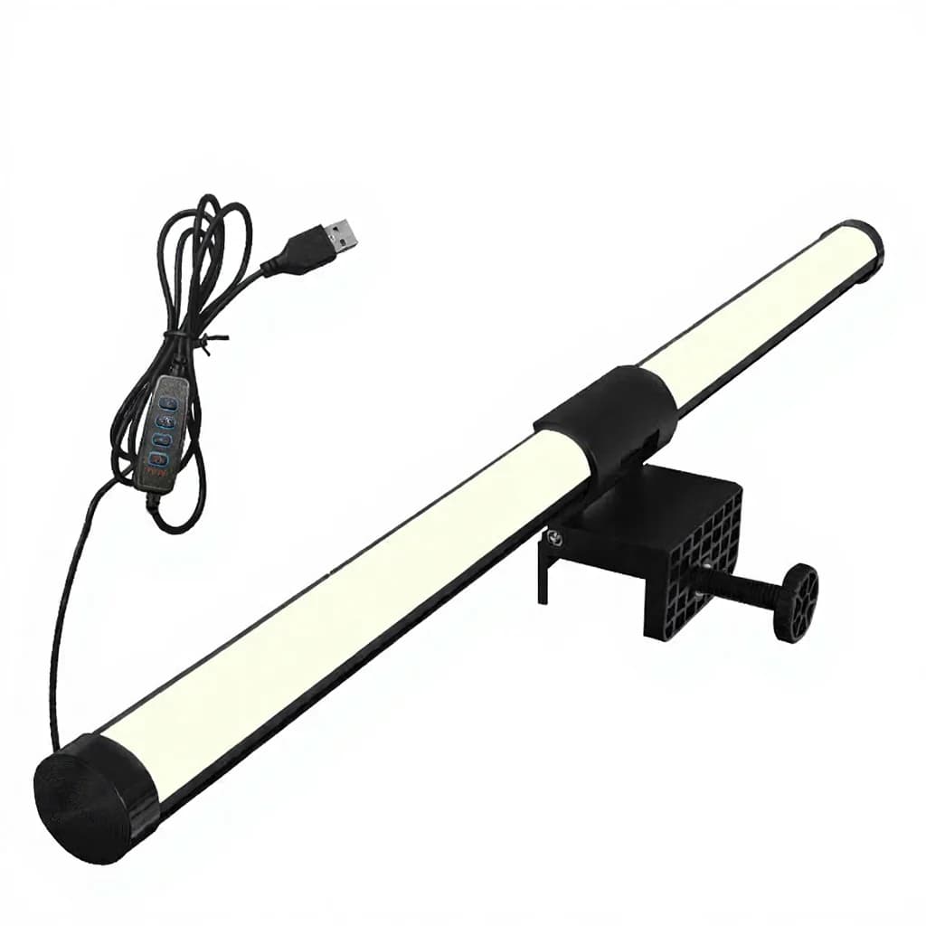 โคมไฟหน้าจอ LED บาร์ติดจอ ใช้พลังงาน USB สำหรับโต๊ะทำงาน