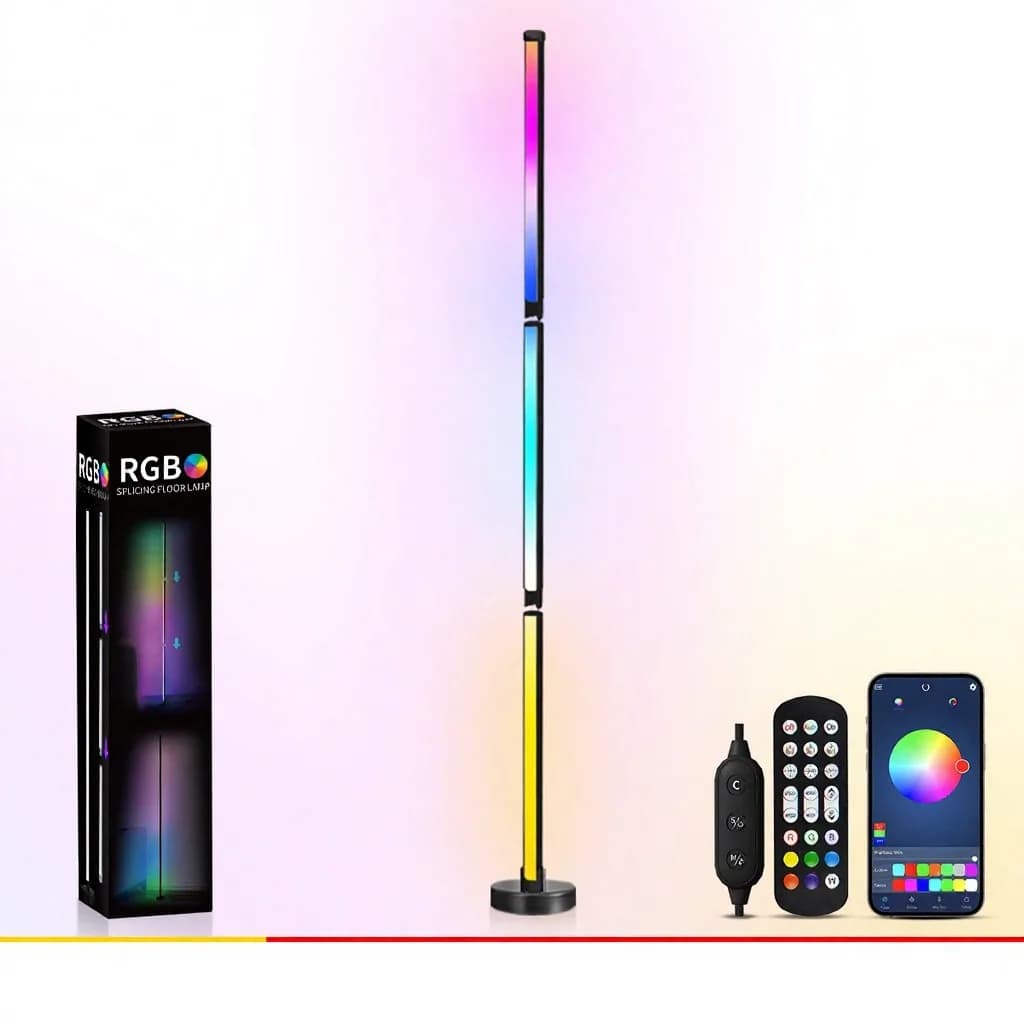 โคมไฟตั้งพื้นเปลี่ยนสี RGB ซิงค์เพลง ควบคุมผ่านแอป