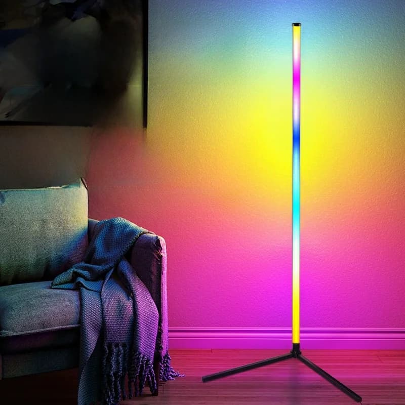 โคมไฟตั้งพื้น RGB ซิงค์เพลง ควบคุมผ่านรีโมทและแอป