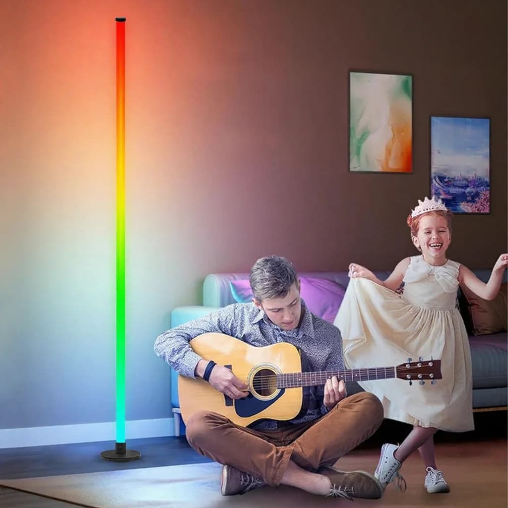 โคมไฟตั้งพื้น LED RGB ควบคุมผ่านแอป สำหรับห้องนั่งเล่น