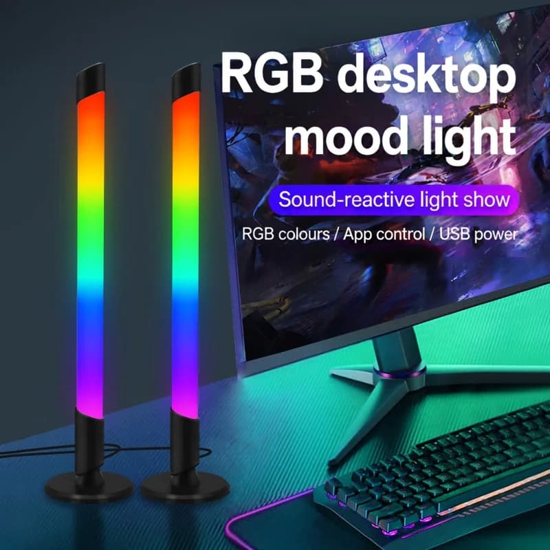 ไฟบรรยากาศ RGB เชื่อมต่อเพลงผ่าน USB สำหรับโต๊ะเกมมิ่ง