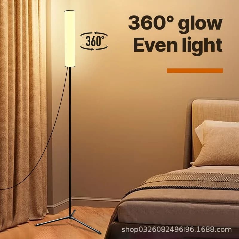 โคมไฟตั้งพื้น LED ปรับความสูงได้ ขาตั้งสามขา 3 โหมดสี