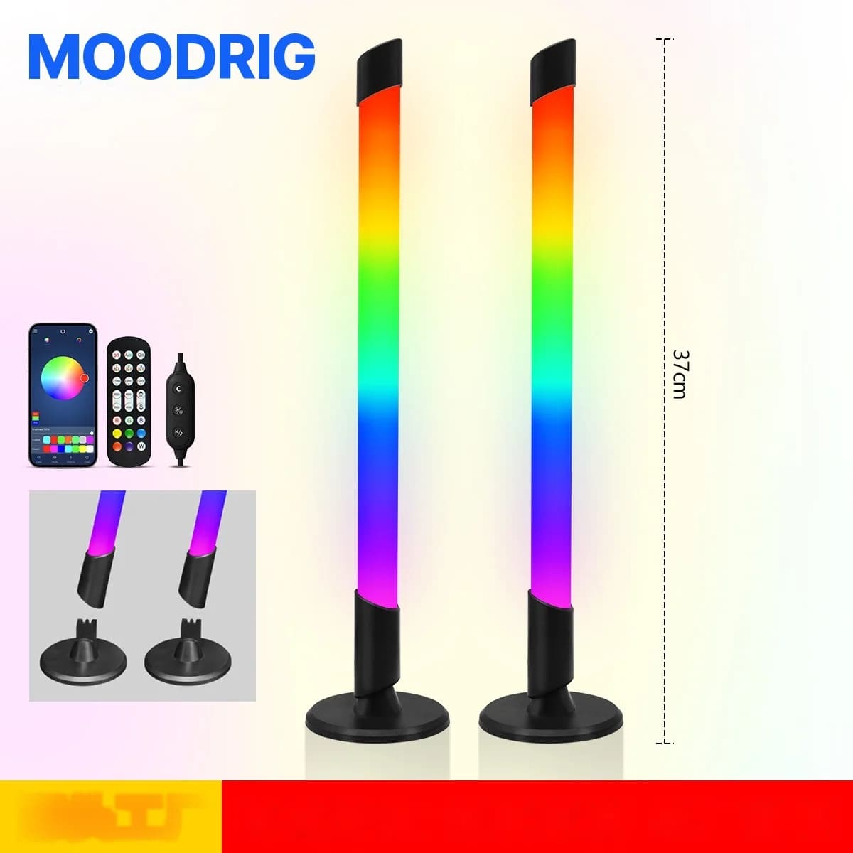 ไฟบรรยากาศ RGB เชื่อมต่อเพลงผ่าน USB สำหรับโต๊ะเกมมิ่ง