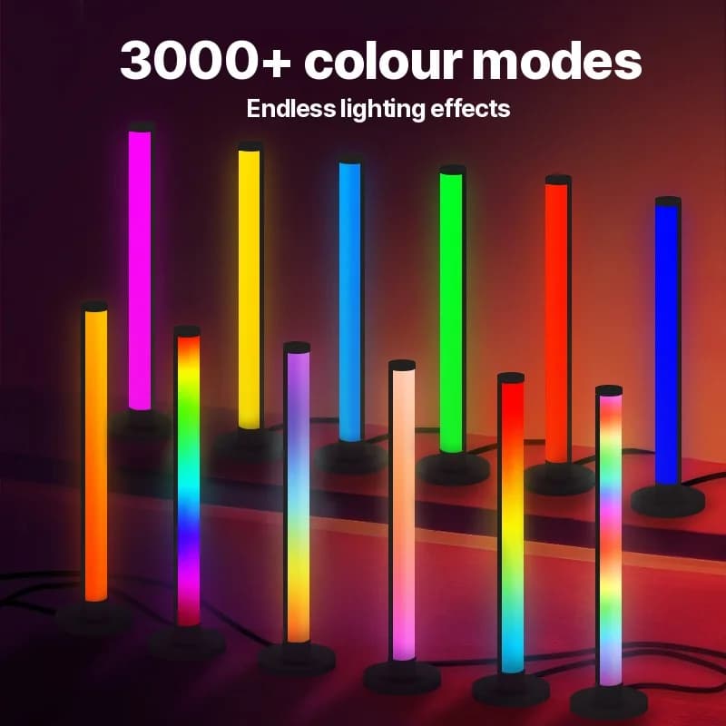โคมไฟตั้งโต๊ะ RGB LED ตอบสนองต่อเสียง ควบคุมผ่านแอป
