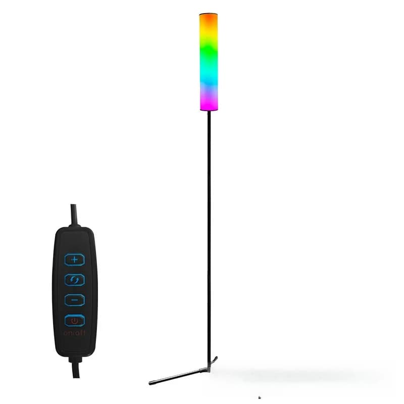 โคมไฟตั้งพื้น LED ปรับความสูงได้ ขาตั้งสามขา 3 โหมดสี