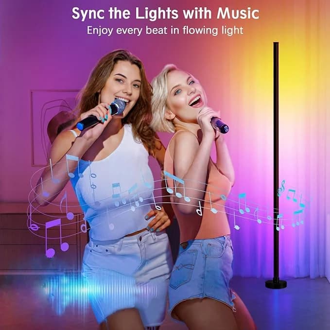 โคมไฟตั้งพื้นเปลี่ยนสี RGB ซิงค์เพลง ควบคุมผ่านแอป