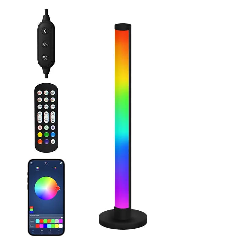 โคมไฟตั้งโต๊ะ RGB LED ตอบสนองต่อเสียง ควบคุมผ่านแอป