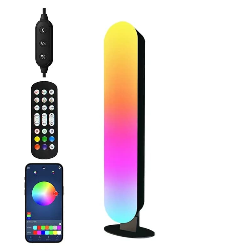 โคมไฟตั้งโต๊ะ RGB LED ตอบสนองต่อเสียง ควบคุมผ่านแอป