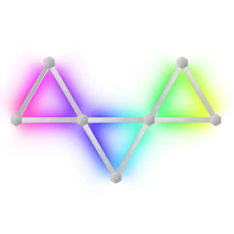 ไฟติดผนัง LED RGB แบบต่อกันได้ ควบคุมผ่านแอปและซิงค์เพลง